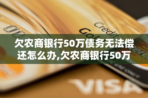 欠农商银行50万债务无法偿还怎么办,欠农商银行50万债务处理方法