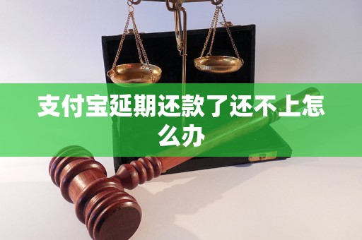 支付宝延期还款了还不上怎么办