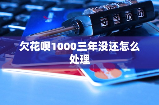 欠花呗1000三年没还怎么处理