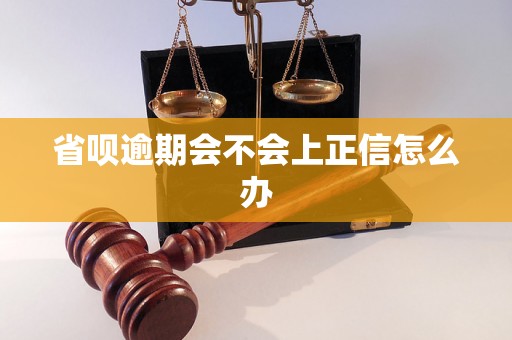 省呗逾期会不会上正信怎么办