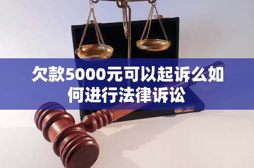 欠款5000元可以起诉么如何进行法律诉讼