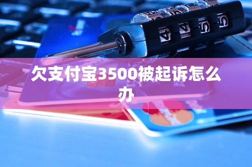 欠支付宝3500被起诉怎么办