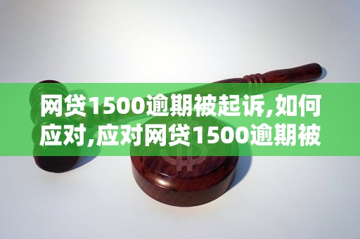 网贷1500逾期被起诉,如何应对,应对网贷1500逾期被起诉的合理解决方案