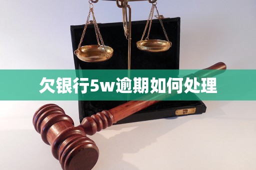 欠银行5w逾期如何处理