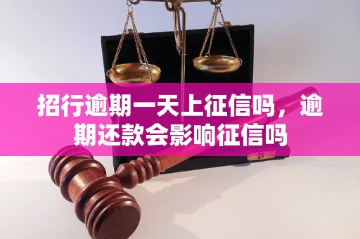 招行逾期一天上征信吗，逾期还款会影响征信吗