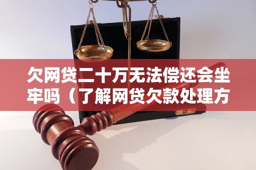 欠网贷二十万无法偿还会坐牢吗（了解网贷欠款处理方式和法律风险）