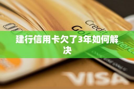 建行信用卡欠了3年如何解决