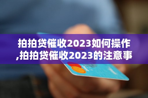 拍拍贷催收2023如何操作,拍拍贷催收2023的注意事项