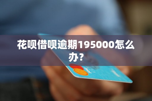 花呗借呗逾期195000怎么办？