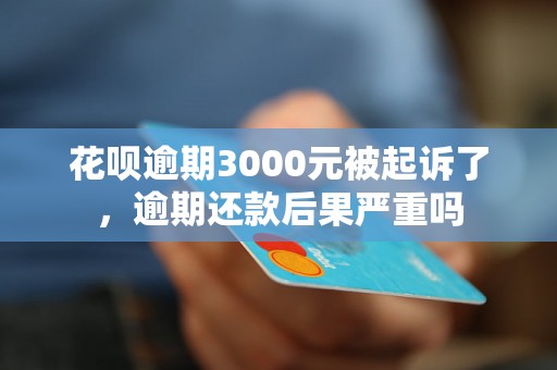 花呗逾期3000元被起诉了，逾期还款后果严重吗