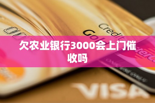 欠农业银行3000会上门催收吗