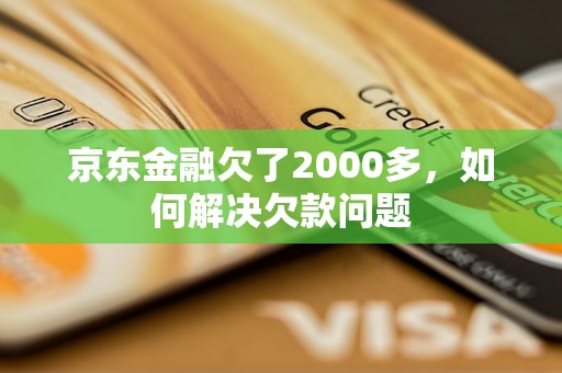 京东金融欠了2000多，如何解决欠款问题