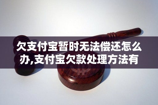 欠支付宝暂时无法偿还怎么办,支付宝欠款处理方法有哪些