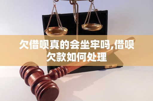 欠借呗真的会坐牢吗,借呗欠款如何处理