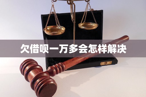 欠借呗一万多会怎样解决