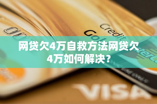 网贷欠4万自救方法网贷欠4万如何解决？