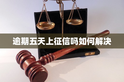 逾期五天上征信吗如何解决