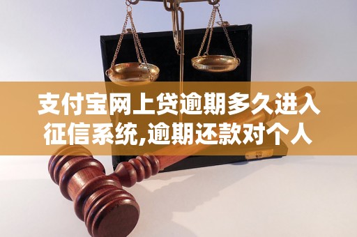 支付宝网上贷逾期多久进入征信系统,逾期还款对个人信用影响有多大