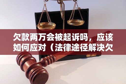 欠款两万会被起诉吗，应该如何应对（法律途径解决欠款问题）