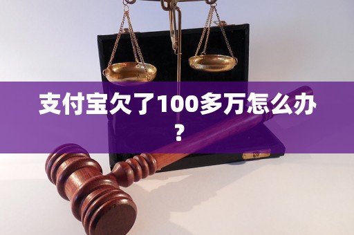 支付宝欠了100多万怎么办？