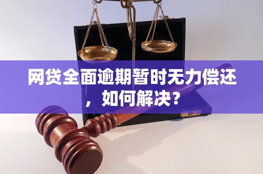 网贷全面逾期暂时无力偿还，如何解决？