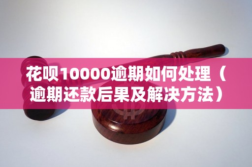 花呗10000逾期如何处理（逾期还款后果及解决方法）