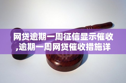 网贷逾期一周征信显示催收,逾期一周网贷催收措施详解