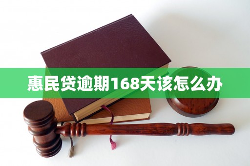 惠民贷逾期168天该怎么办