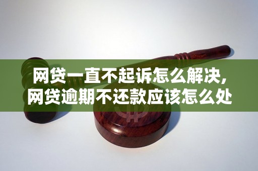 网贷一直不起诉怎么解决,网贷逾期不还款应该怎么处理