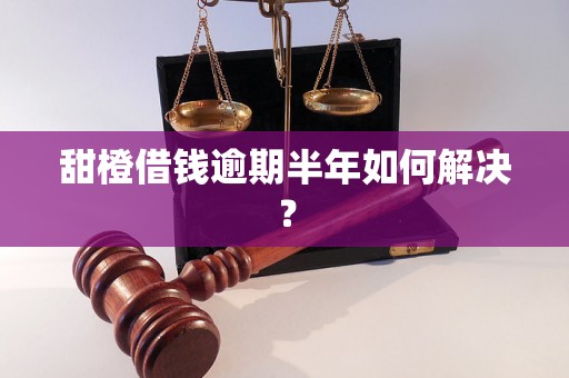 甜橙借钱逾期半年如何解决？