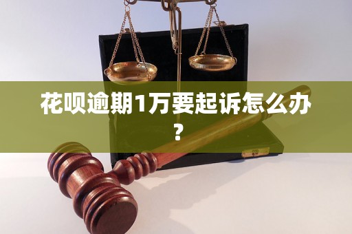 花呗逾期1万要起诉怎么办？