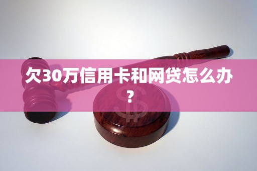 欠30万信用卡和网贷怎么办？