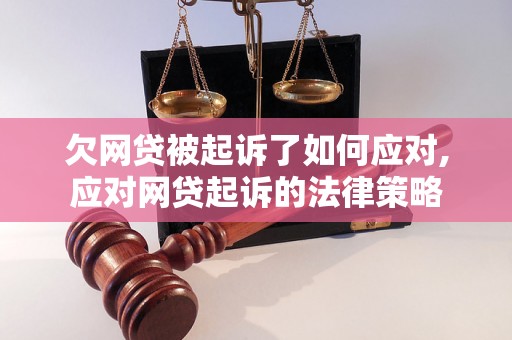 欠网贷被起诉了如何应对,应对网贷起诉的法律策略