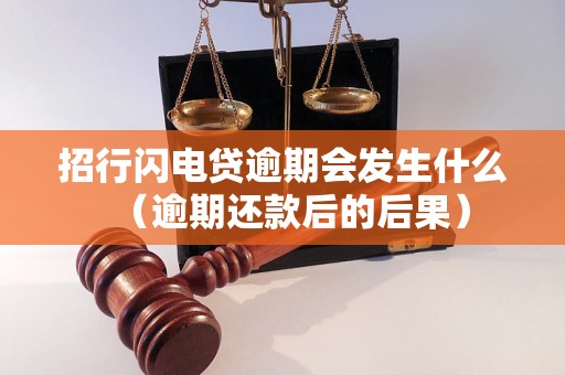 招行闪电贷逾期会发生什么（逾期还款后的后果）