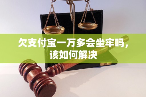 欠支付宝一万多会坐牢吗，该如何解决