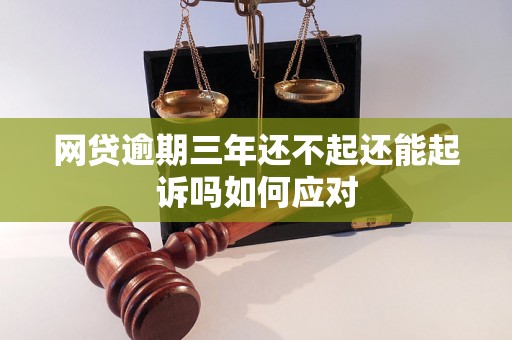 网贷逾期三年还不起还能起诉吗如何应对