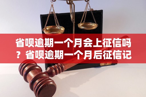 省呗逾期一个月会上征信吗？省呗逾期一个月后征信记录会怎样？