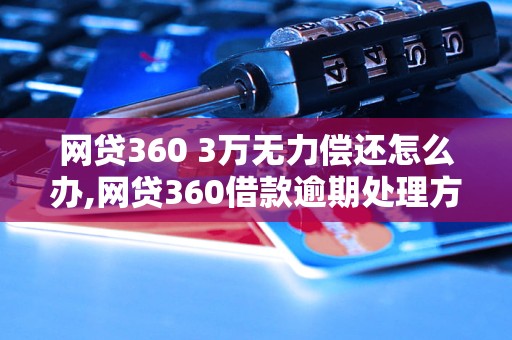 网贷360 3万无力偿还怎么办,网贷360借款逾期处理方法