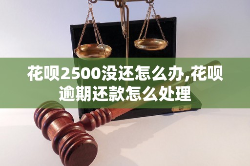 花呗2500没还怎么办,花呗逾期还款怎么处理