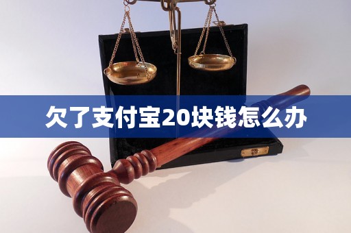 欠了支付宝20块钱怎么办