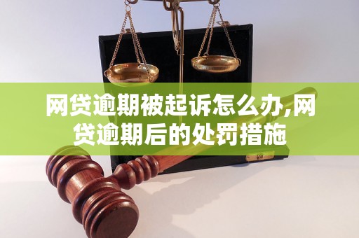 网贷逾期被起诉怎么办,网贷逾期后的处罚措施