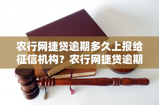 农行网捷贷逾期多久上报给征信机构？农行网捷贷逾期多久会影响个人信用记录？