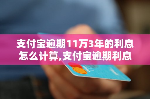 支付宝逾期11万3年的利息怎么计算,支付宝逾期利息具体如何收取