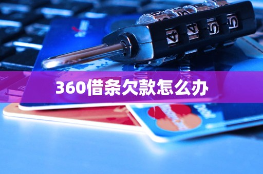 360借条欠款怎么办