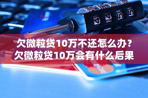 欠微粒贷10万不还怎么办？欠微粒贷10万会有什么后果？