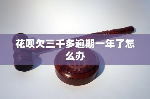 花呗欠三千多逾期一年了怎么办