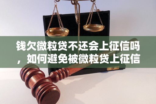 钱欠微粒贷不还会上征信吗，如何避免被微粒贷上征信