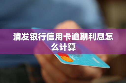 浦发银行信用卡逾期利息怎么计算