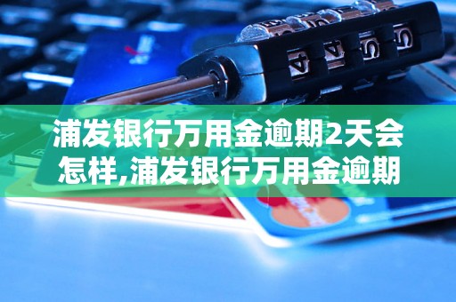 浦发银行万用金逾期2天会怎样,浦发银行万用金逾期罚款多少