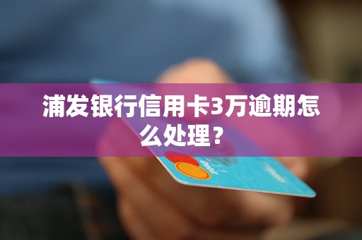 浦发银行信用卡3万逾期怎么处理？